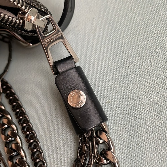 Authentic Jimmy Choo Blake Leather Shoulder Bag - Picture 11 of 16